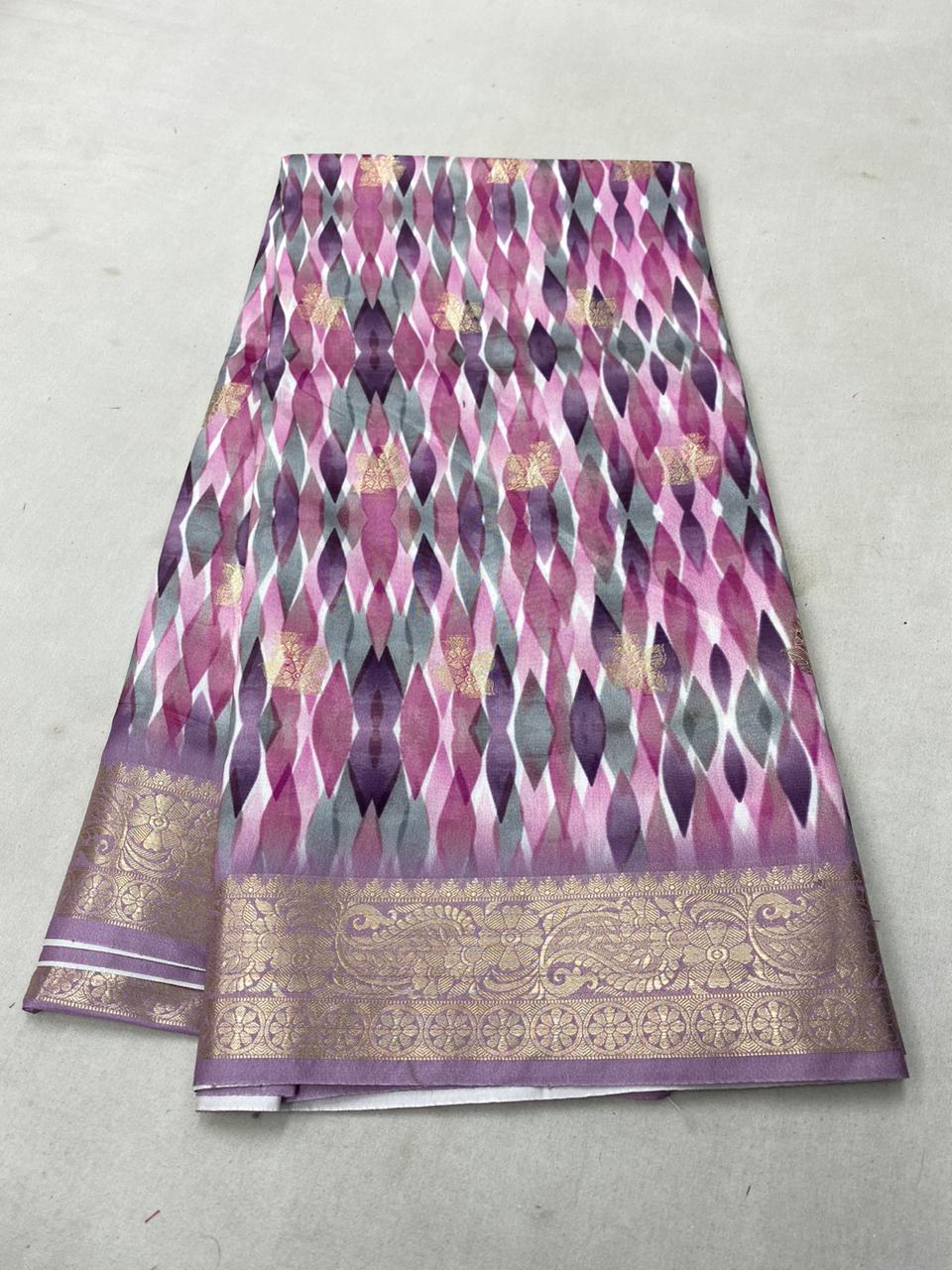 Pure binny silk crepe Contrast... - Bangalore saree udyog | Facebook