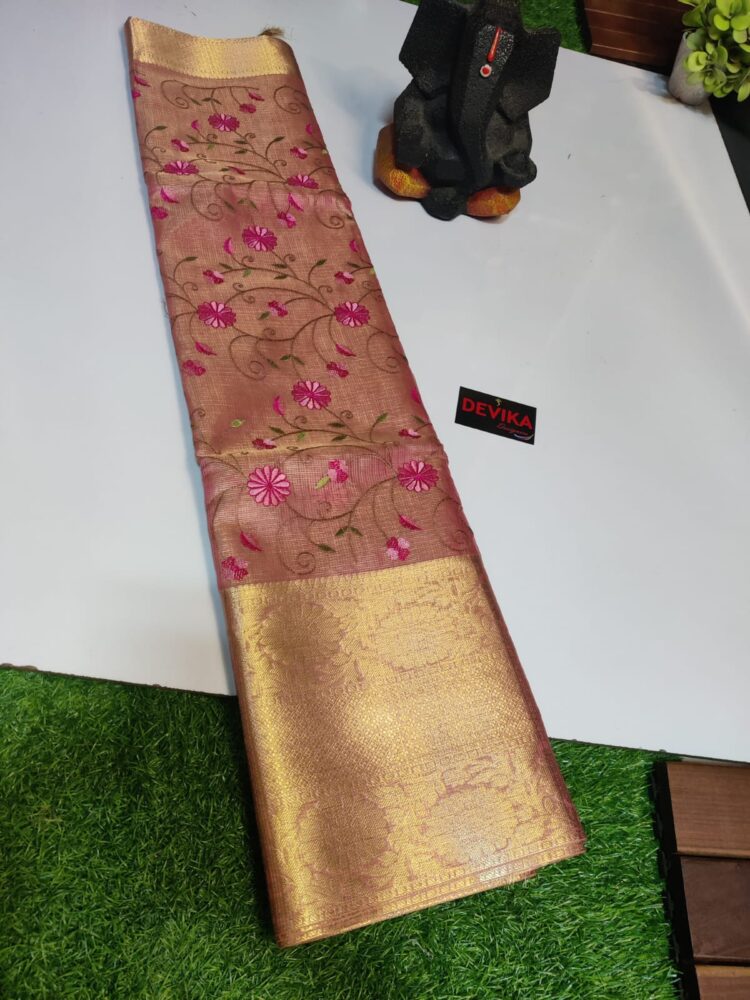 Banarasi handloom Tissue fancy saree