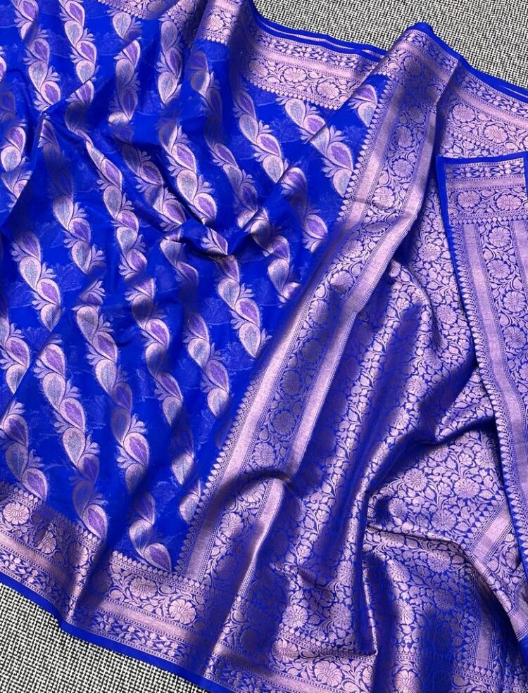 Banarasi handloom semi georgette fancy saree