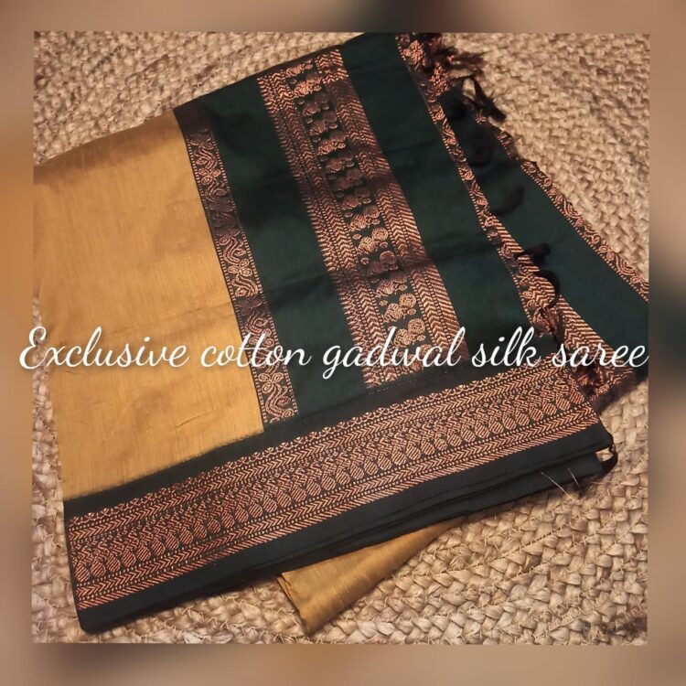 Cotton Gadwal Silk Saree