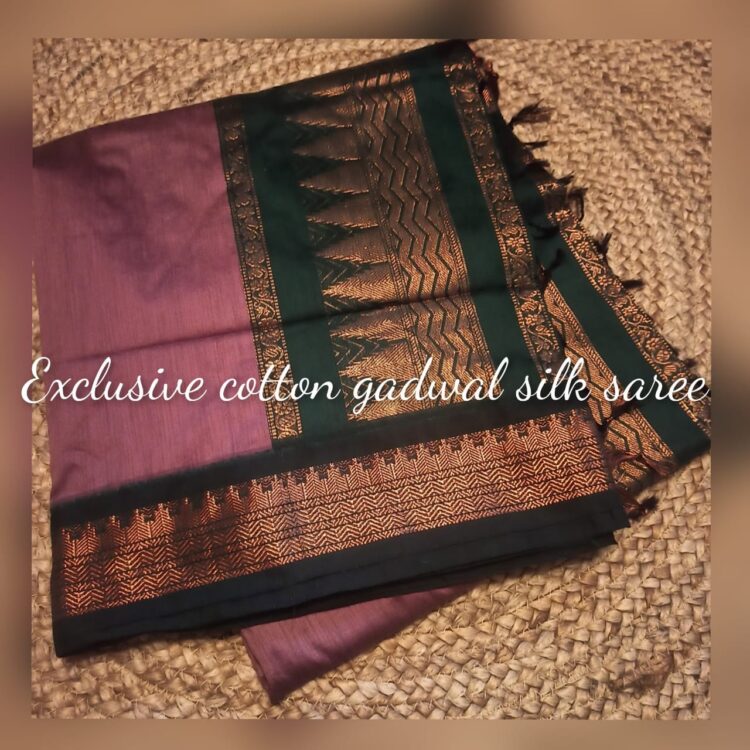 Cotton Gadwal Silk Saree