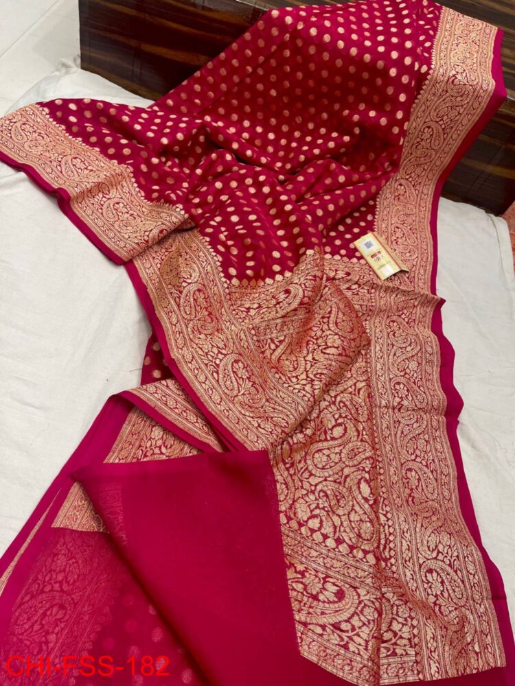 Banarasi handloom semi georgette fancy saree