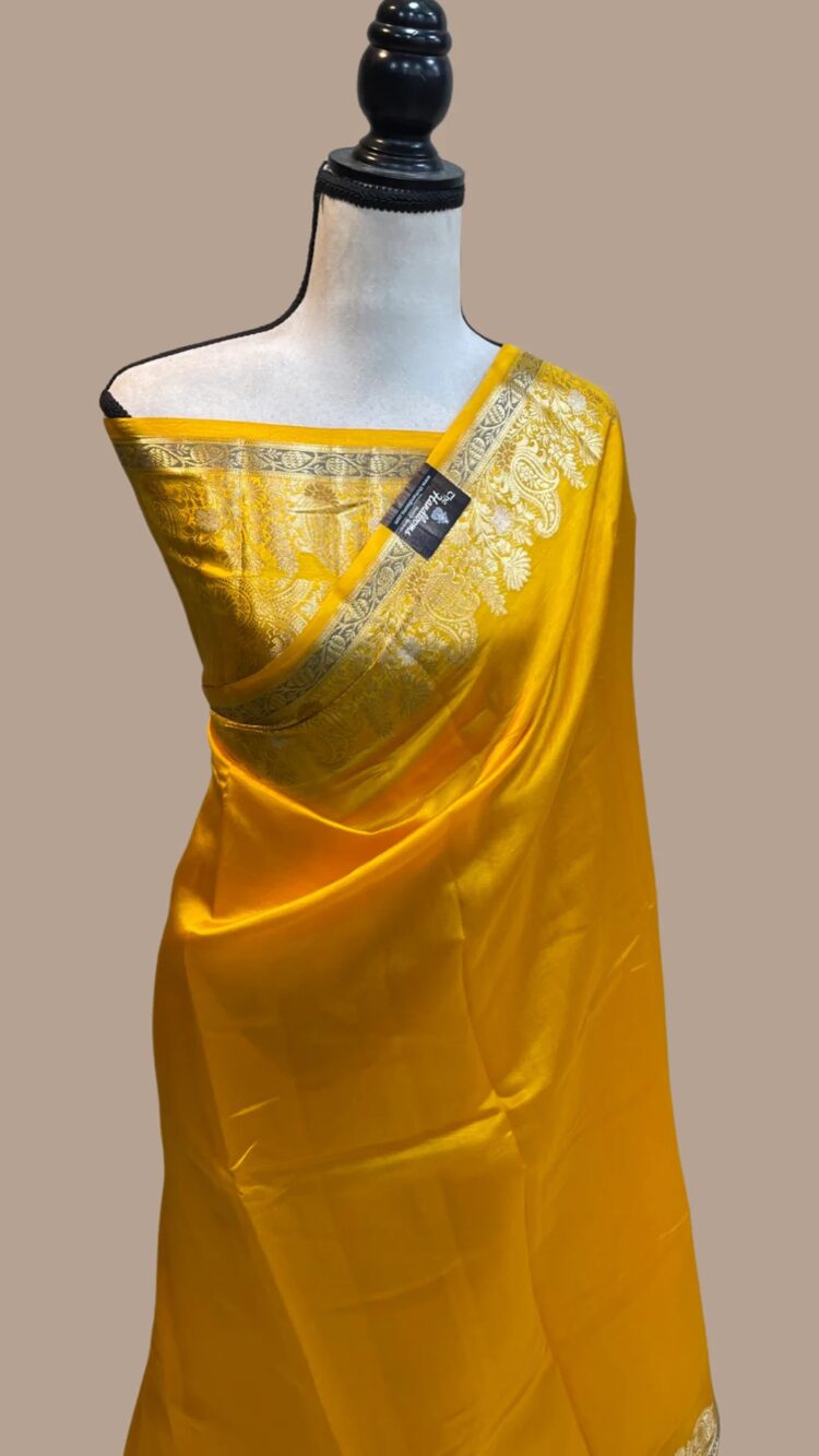 Banarasi handloom semi dupion warm silk fancy saree