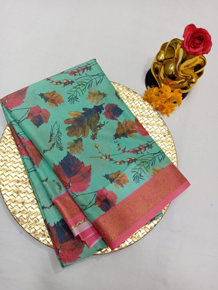 Fancy Saree soft Kalamkari Digital Printed Sarees