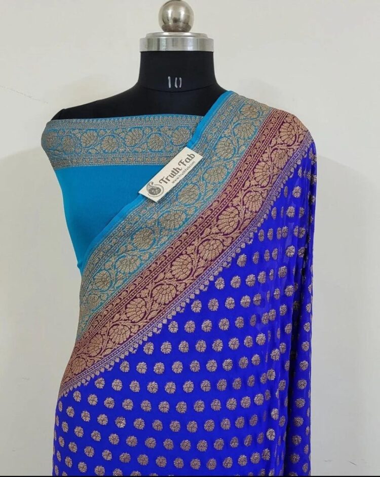 Banarasi handloom semi dupion warm silk